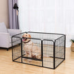 Welpen - Animal Box für Hunde - Puppyhek - 122 x 80 x 70 cm - Schwarz