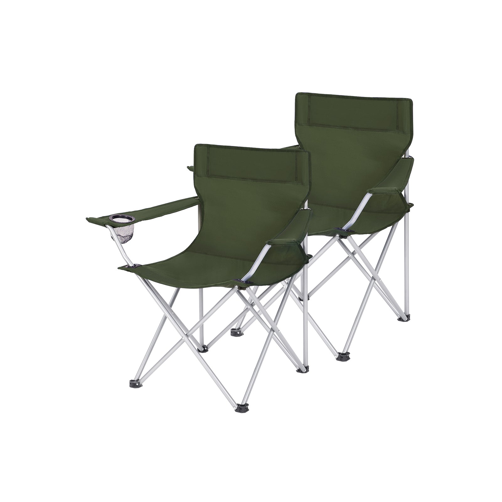 Tragbarer Campingstuhl 2 mit 2 mit Armlehnen