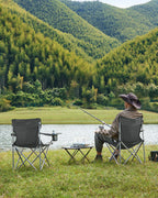 Tragbarer Campingstuhl 2 mit 2 mit Armlehnen