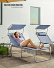Lounger - 71 x 200 x 38 cm - Blau