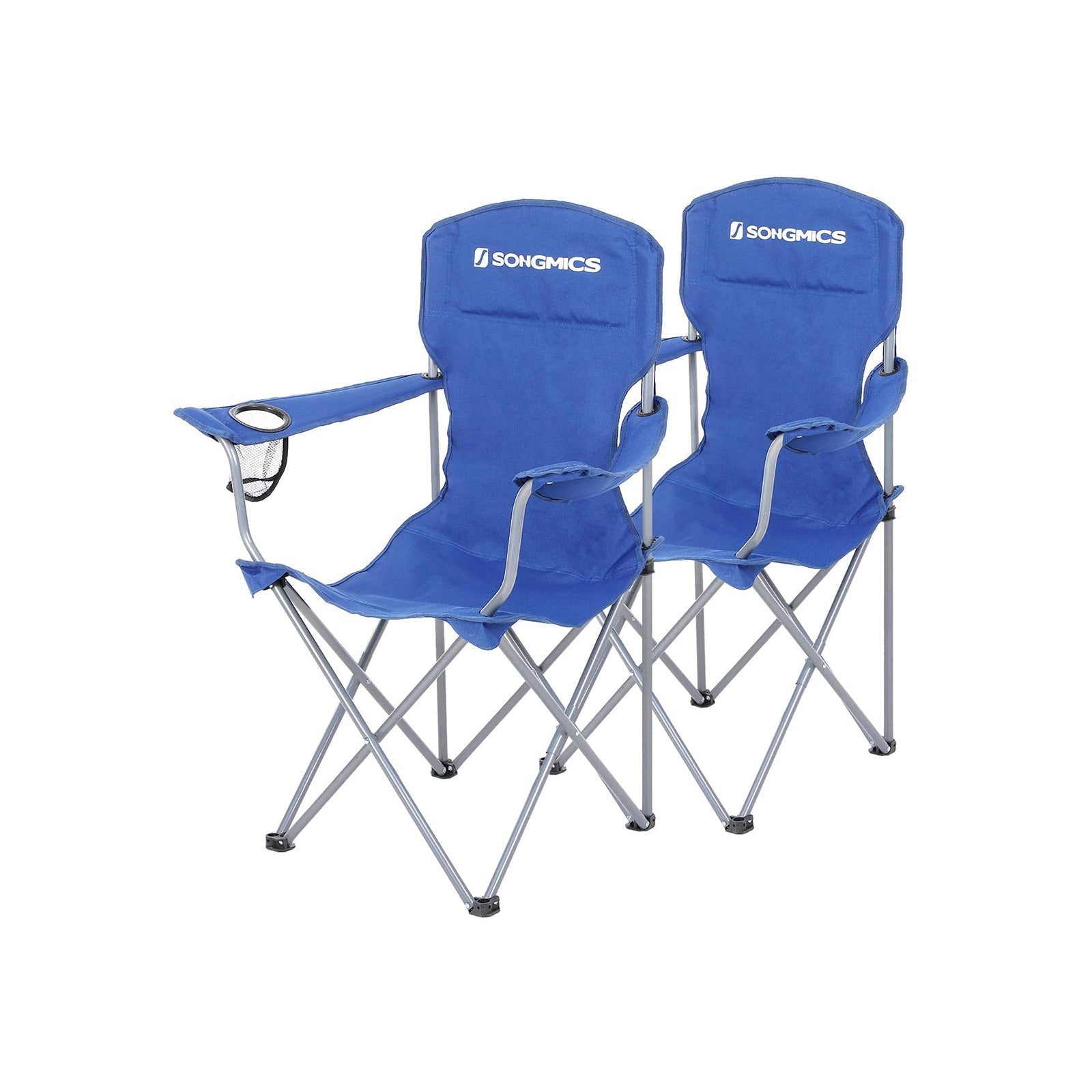 Campingstuhl - 2 mit Tassenhalter - dunkelgrün