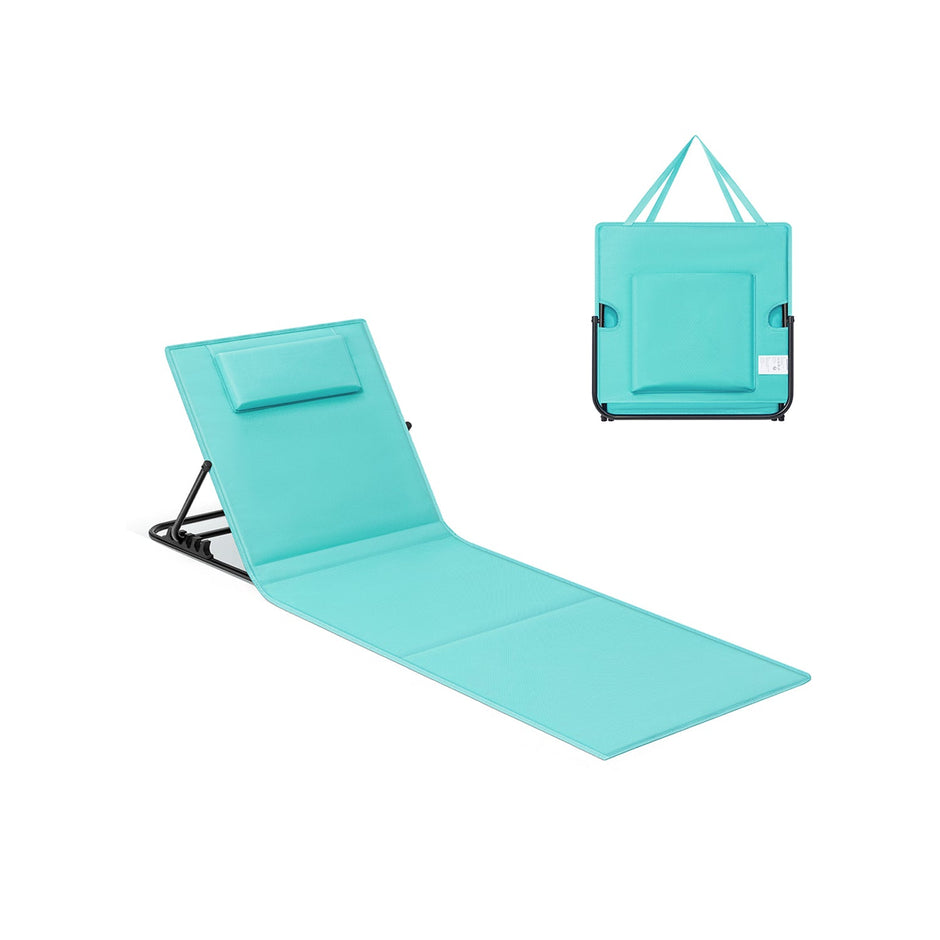 Strandstuhl - Lounger - Für den Strand - verschiedene Positionen - grau