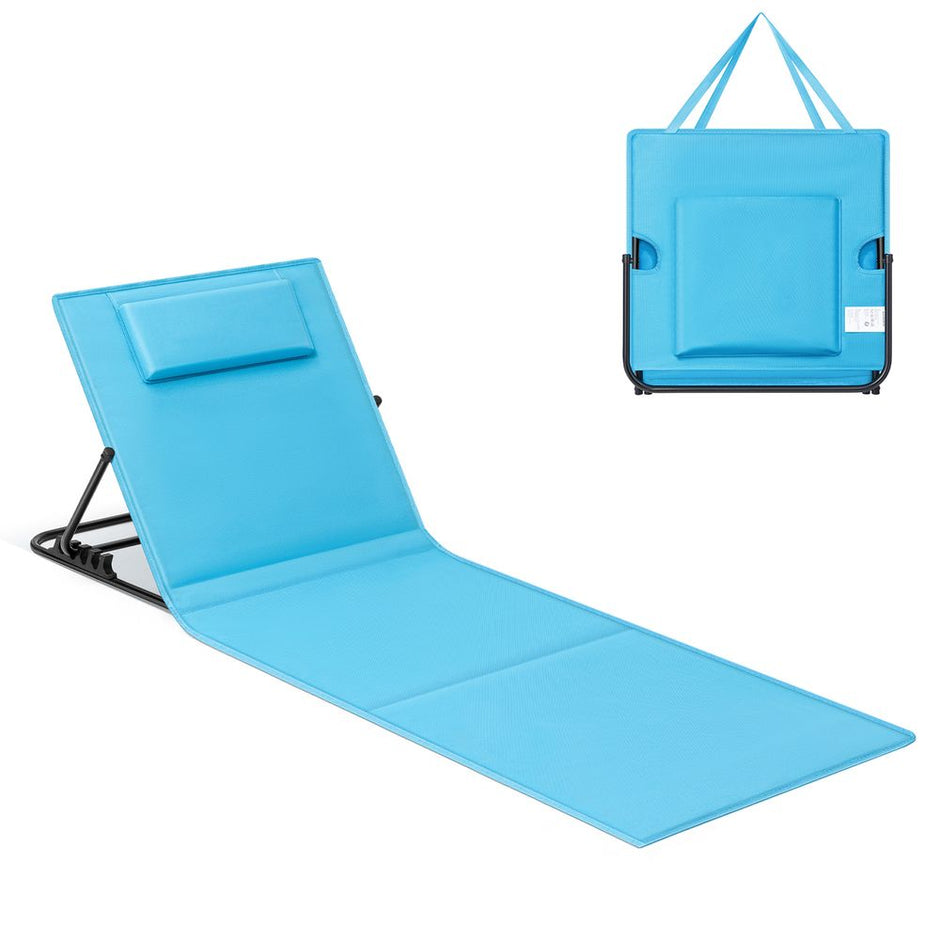 Strandstuhl - Lounger - Für den Strand - verschiedene Positionen - grau