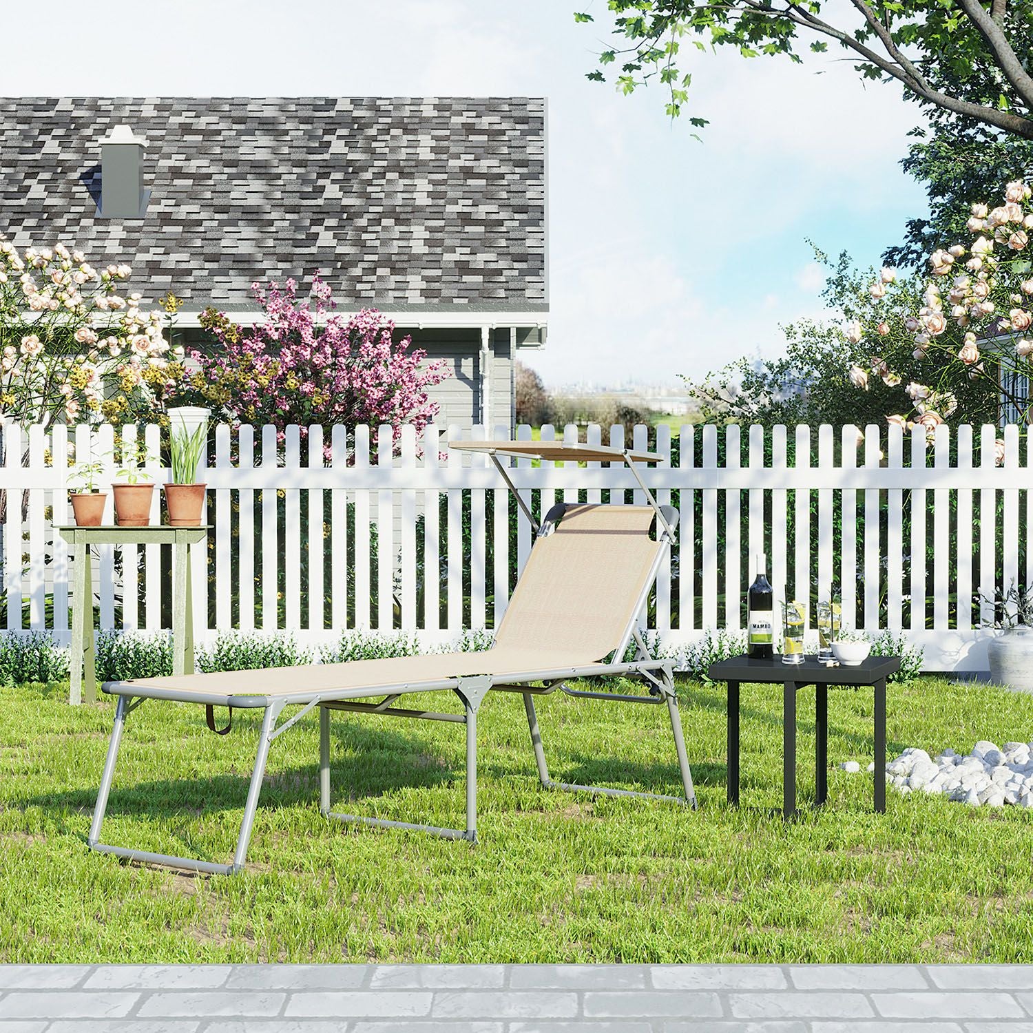 Liege - groß - mit Dach