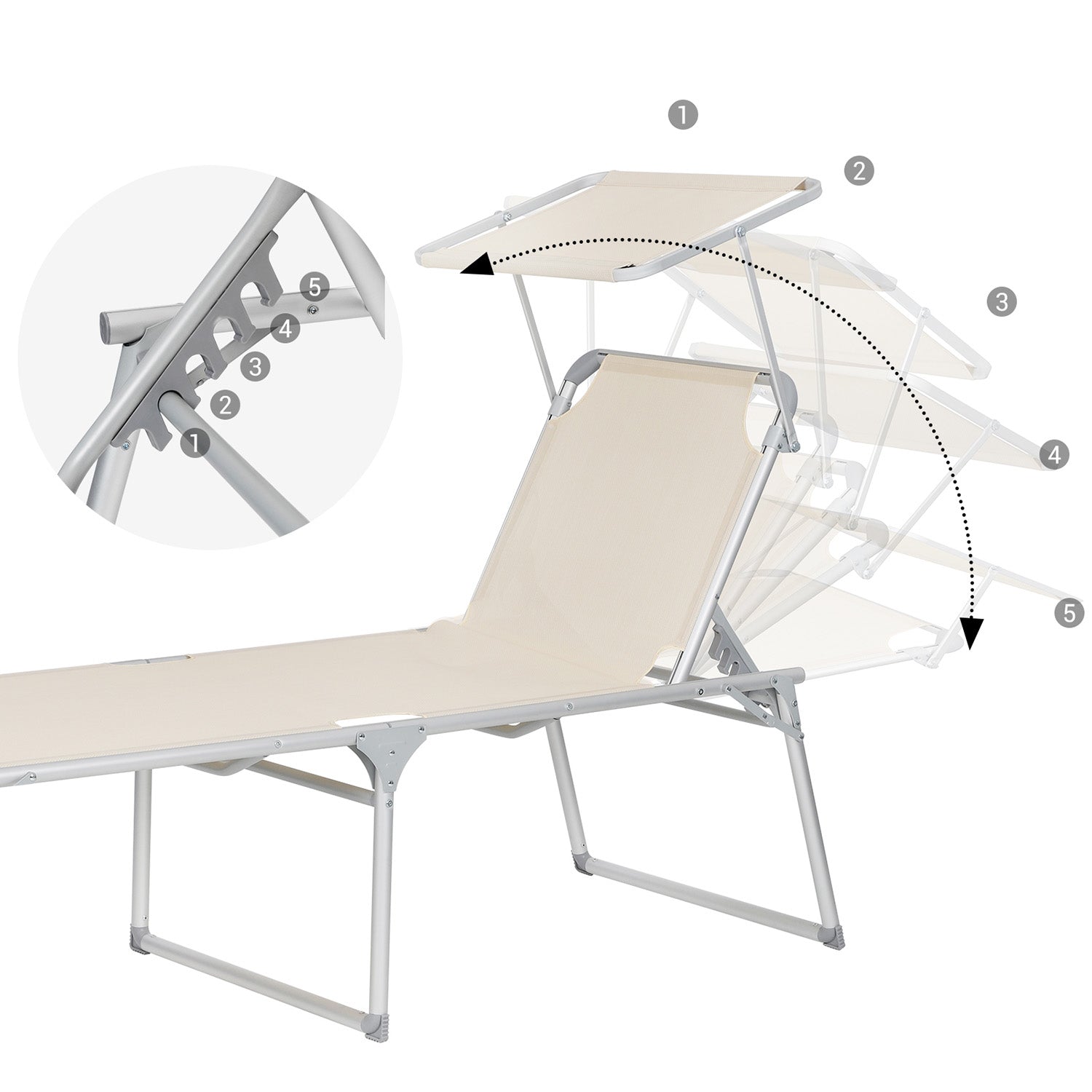 Liege - groß - mit Dach