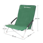 Strandstuhl - mit hoher Rückenlehne - bequem