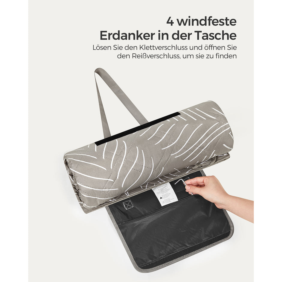 Picknickkleed - 300 x 200 cm - Waterdicht - Machinewasbaar - Khaki