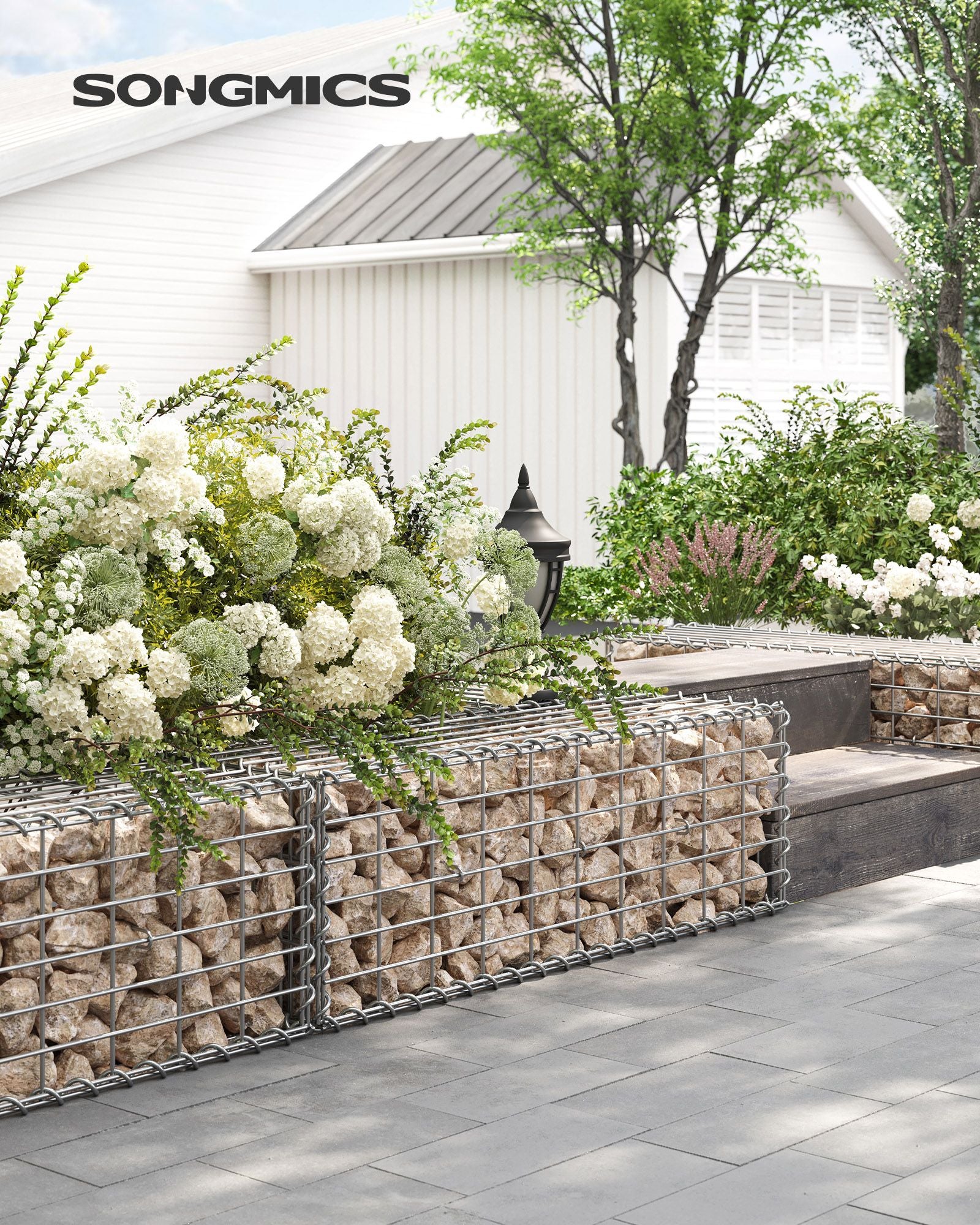 Schans Körbe - 10 - für Steine - 5 x 10 cm Maschenbreite