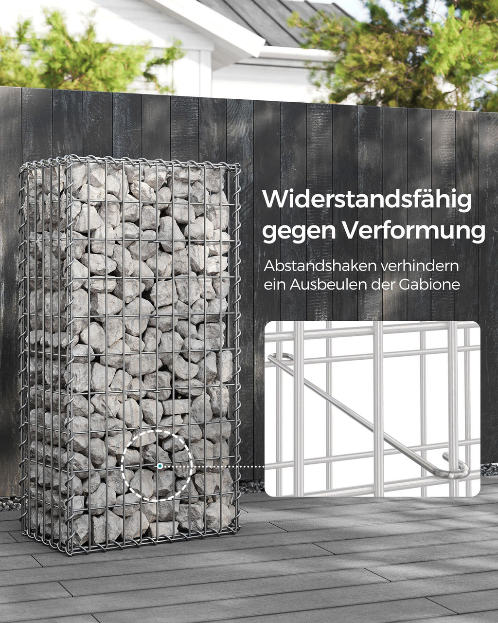 Set von 10 Scherkörben - 100 × 50 × 30 cm - Silber