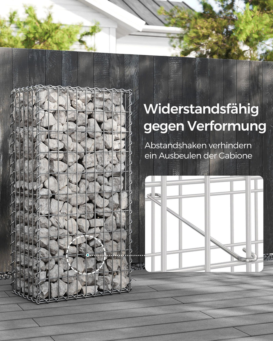 Set von 10 Scherkörben - 100 × 50 × 30 cm - Silber