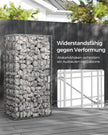 Set von 10 Scherkörben - 100 × 50 × 30 cm - Silber