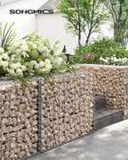 Set von 10 Schanskörben - 100 × 80 × 30 cm - Silber