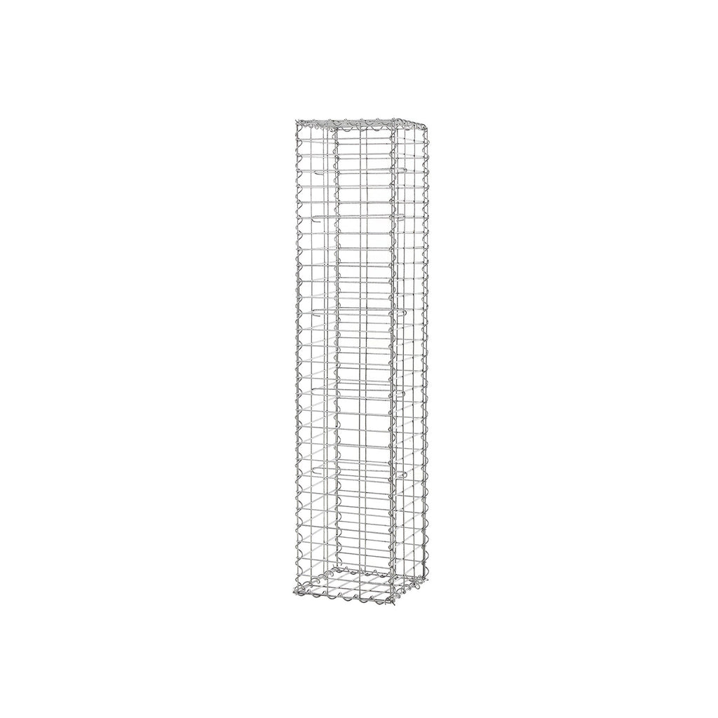 Schanskorf - Gabion Steenkorf - Draht hoch - 5 x 10 cm Maas - Silber