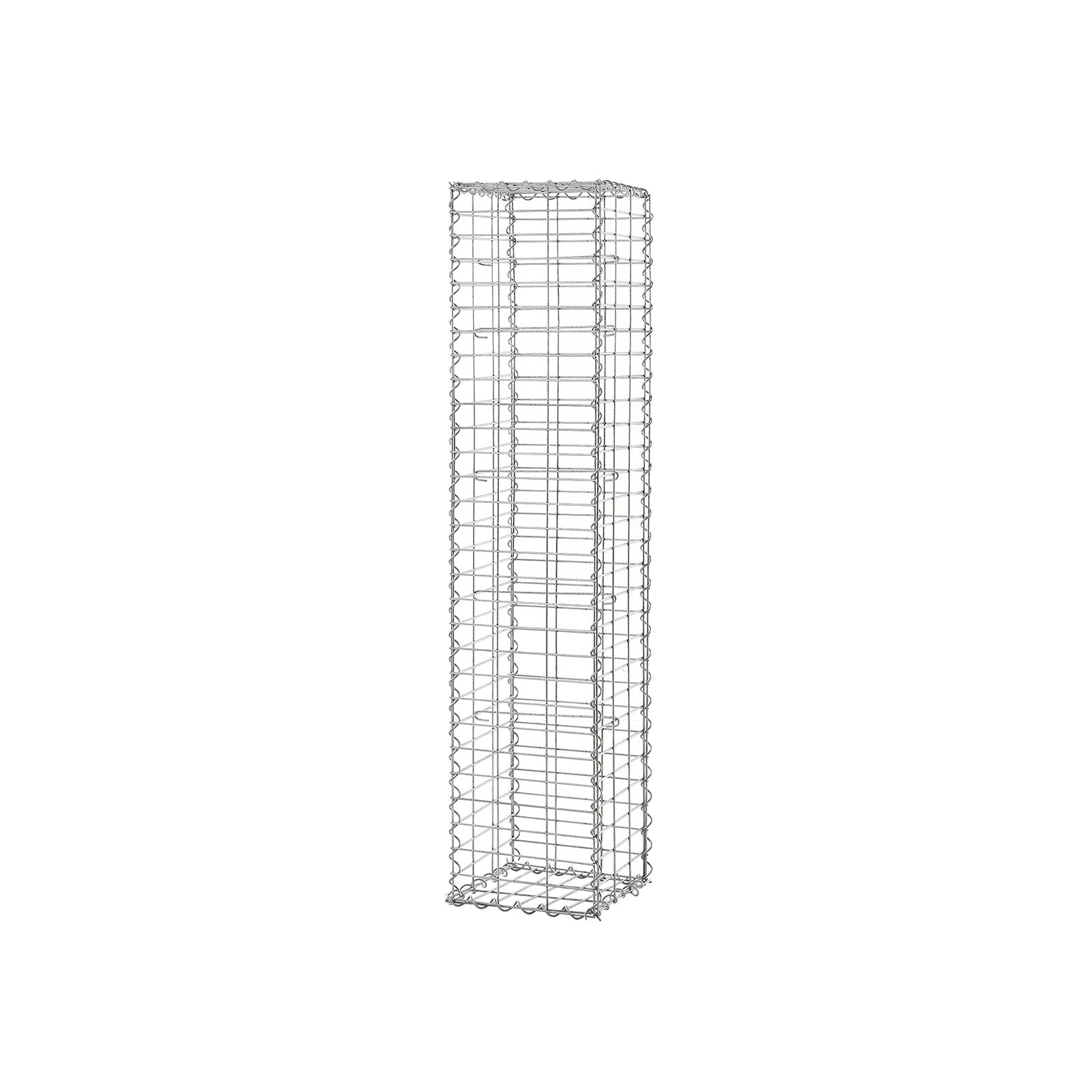 Schanskorf - Gabion Steenkorf - Draht hoch - 5 x 10 cm Maas - Silber