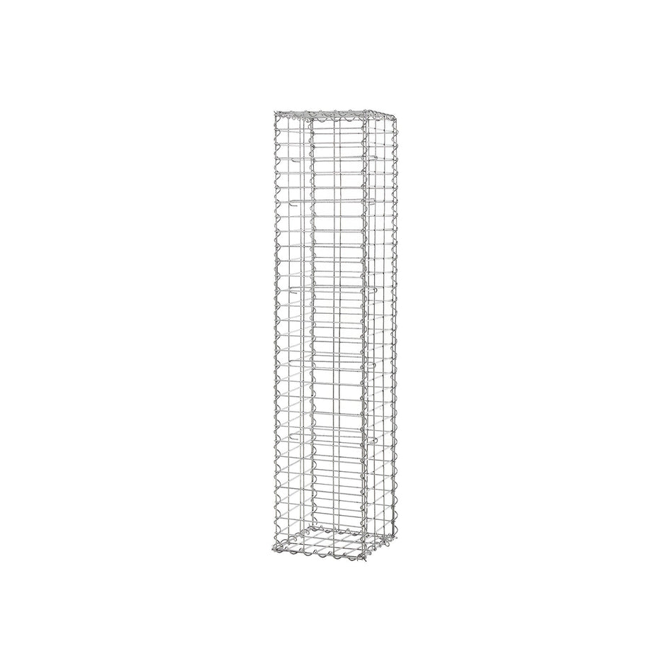 Schanskorf - Gabion Steenkorf - Draht hoch - 5 x 10 cm Maas - Silber