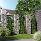 Schanskorf - Gabion Steenkorf - Draht hoch - 5 x 10 cm Maas - Silber