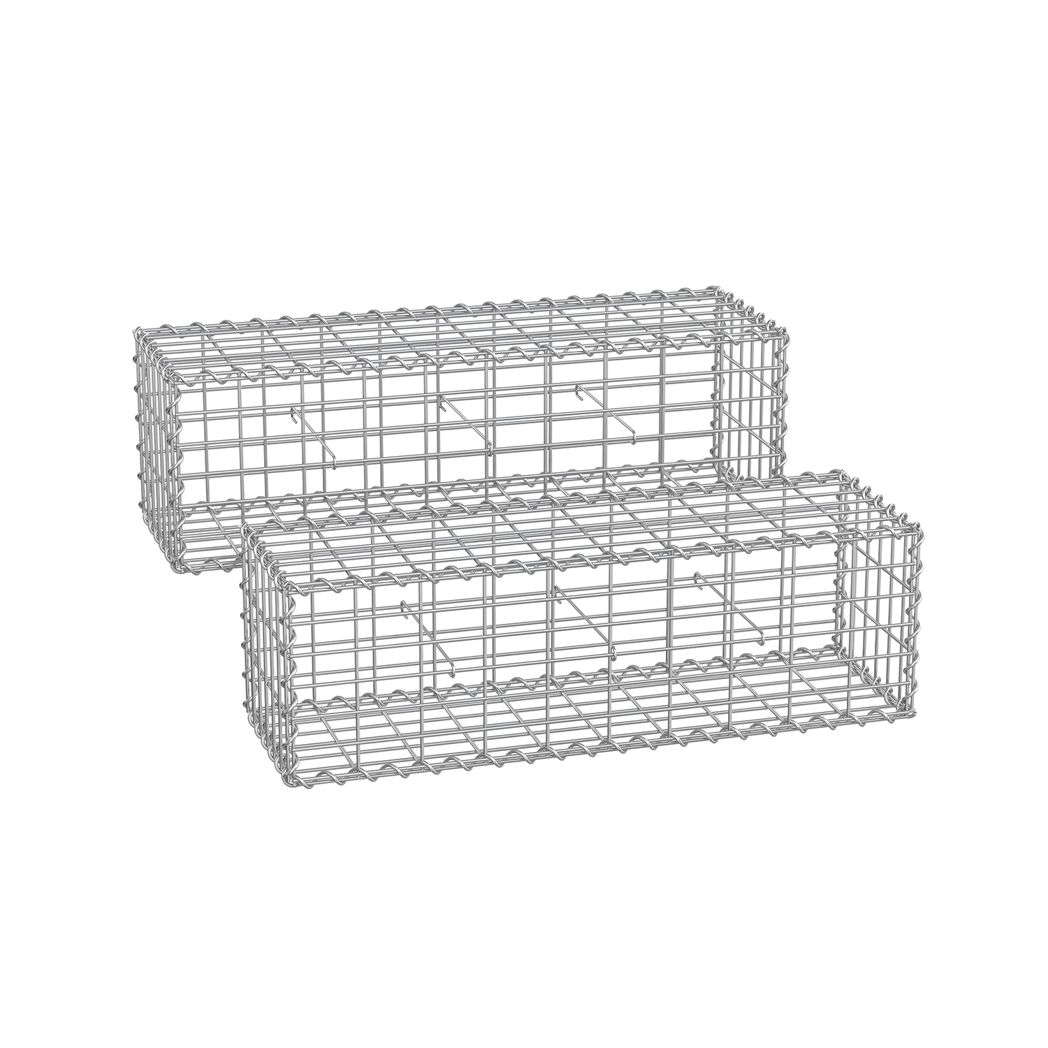 SCHANS -Körbe - 2 - für Steine - 5 x 10 cm Maschenbreite