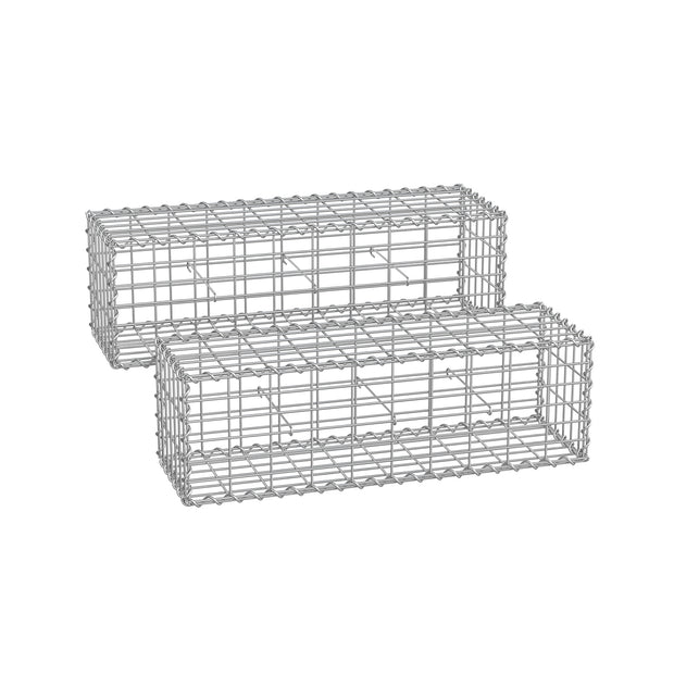SCHANS -Körbe - 2 - für Steine - 5 x 10 cm Maschenbreite