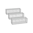 Drahtkorb - Set von 3 - 5 x 10 cm Maas Breite - Silber