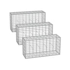 Set von 3 Schans Körben - MAAS -Breite 5 × 10 cm - Silber