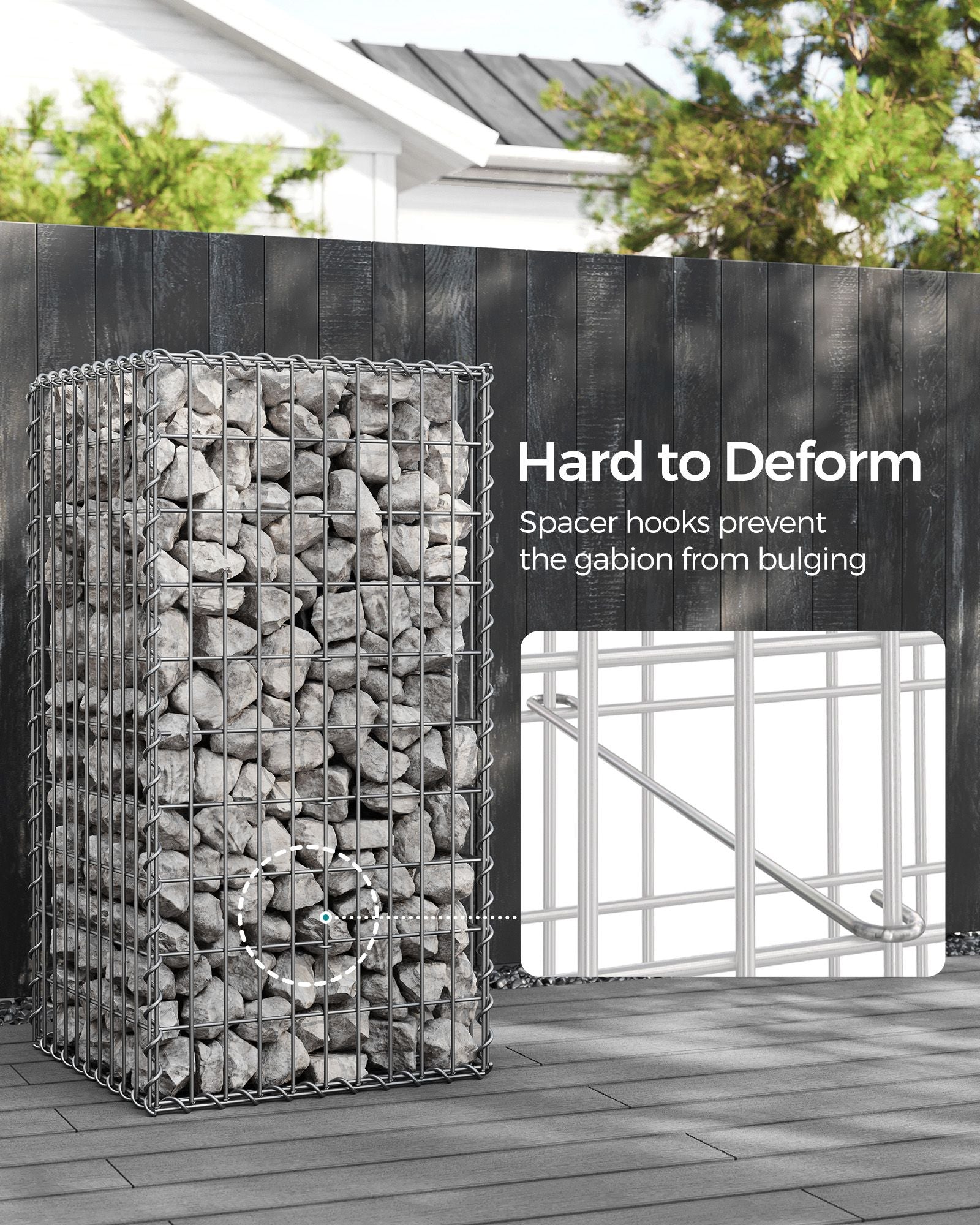 Drahtkorb - MAAS -Breite 5 x 10 cm - 3 - Silber