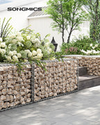 SCHANS Körbe - Set von 4 - 100 × 30 × 30 cm - Silber