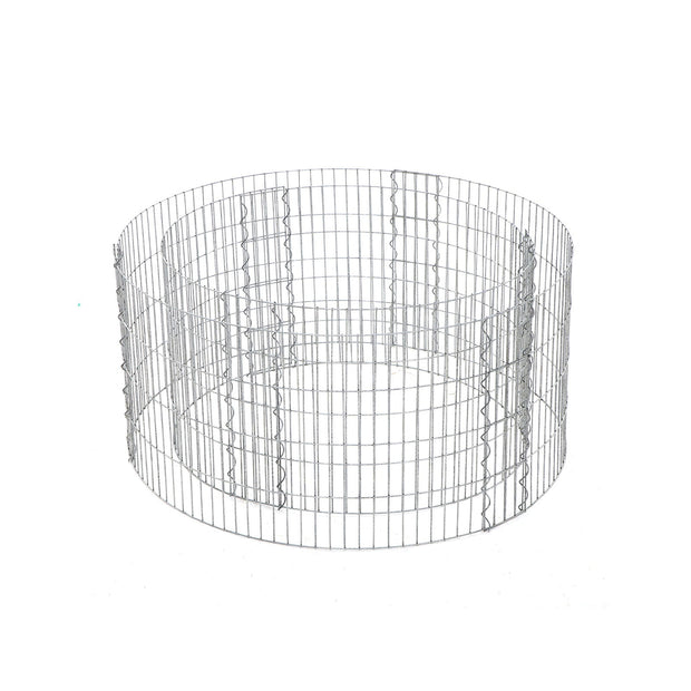 Schanskorf - runde Sierchans - 90 x 40 cm - Metall - Edelstahl