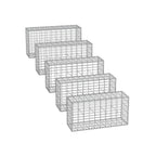 Set von 5 Gartendekorationsentfernungshallen-100 × 30 × 30 cm-Silver