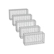 Set von 5 Gartendekorationsentfernungshallen-100 × 30 × 30 cm-Silver
