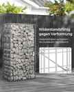 Set von 5 Gartendekorationsentfernungshallen-100 × 30 × 30 cm-Silver