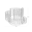 Gabion - Metallsteinkorb - Anti -Rust - mit dichten Surstern