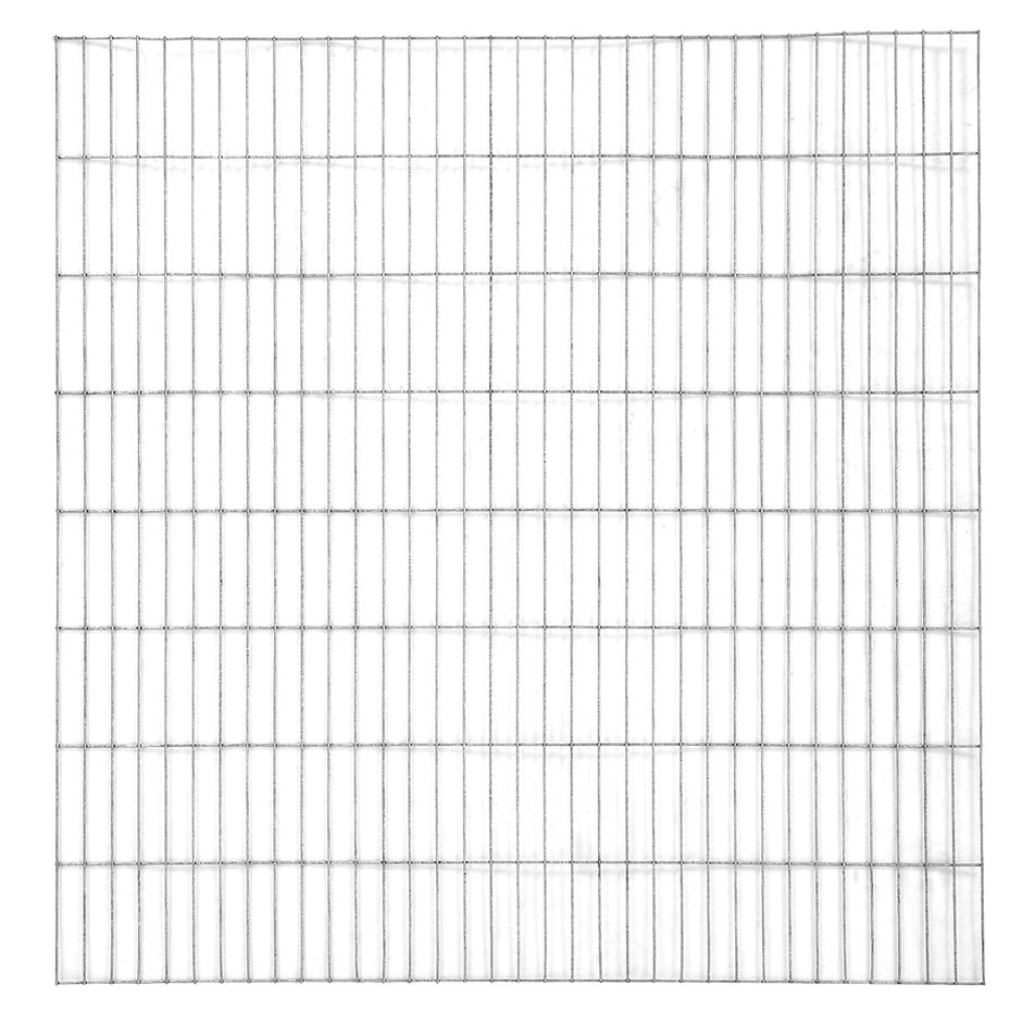 Schanskorf - runder dekorativer Korb - Metallsteinkorb - Edelstahl - 90 x 80 cm