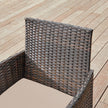 Gartenmöbelset - Lounge -Set - 2 Stühle und Tisch - Terrassenmöbel - Brown