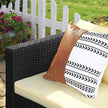 Gartenmöbelset - Lounge -Set - Gartenbank und Tisch - mit Kissen - Glasoberteil - Schwarz / Beige