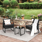 Gartenmöbel Set - Schwarz