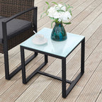 Gartenmöbel Set-Rattan Look-3-Stück