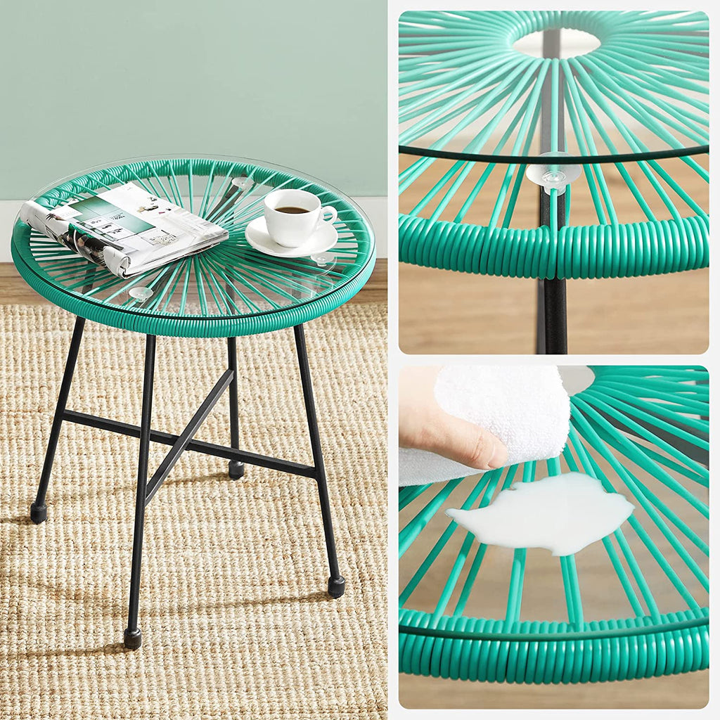 Lounge Set - Balkonmöbel - Gartenmöbelset - 3 - Blau