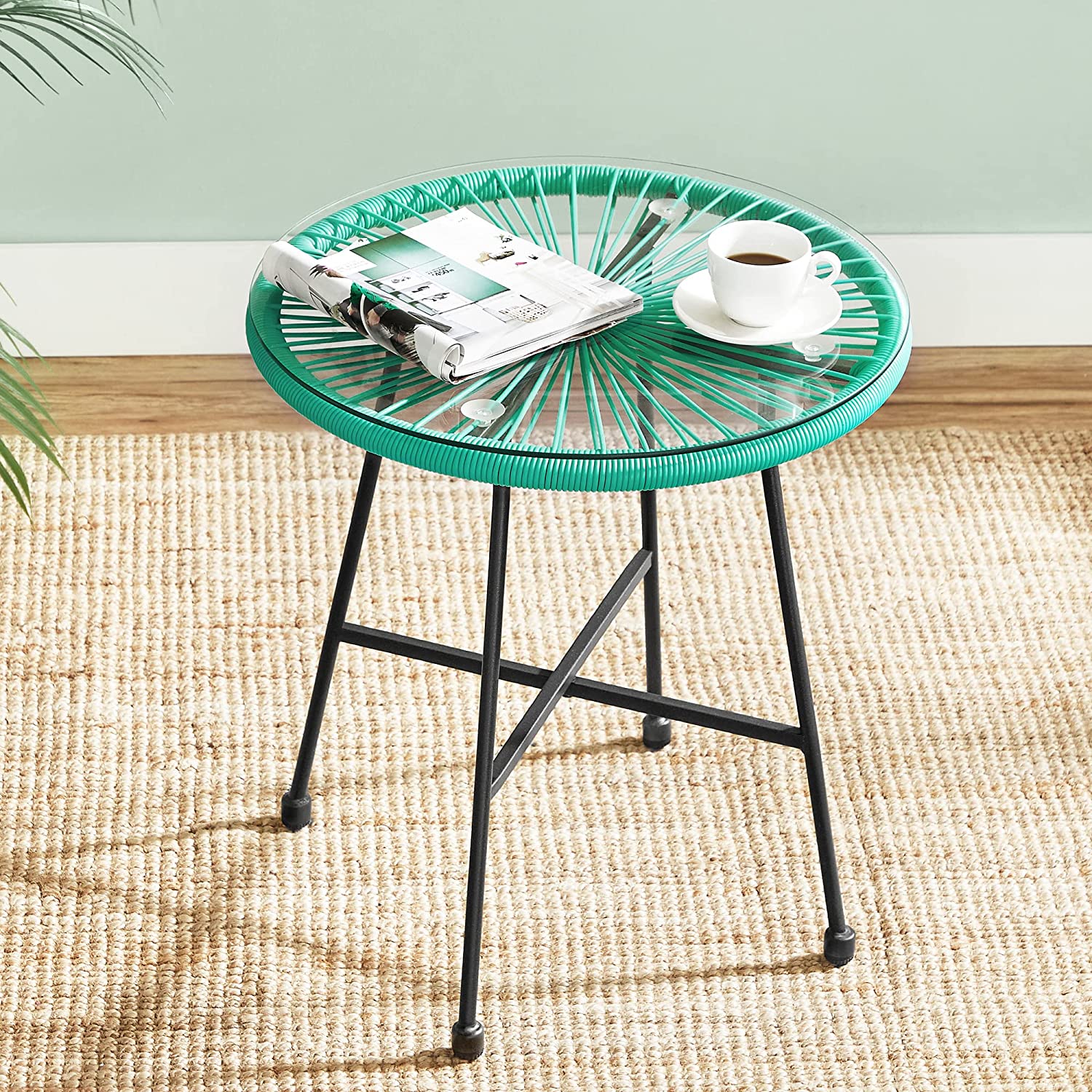 Lounge Set - Balkonmöbel - Gartenmöbelset - 3 - Blau