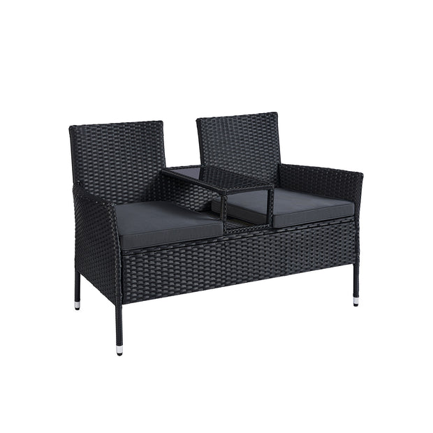 Aus PE-Polyrotan gemeldete Balkonmöbel