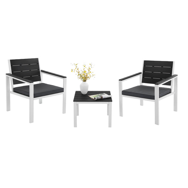 Gartenmöbel - Rauchgrau und Weiß