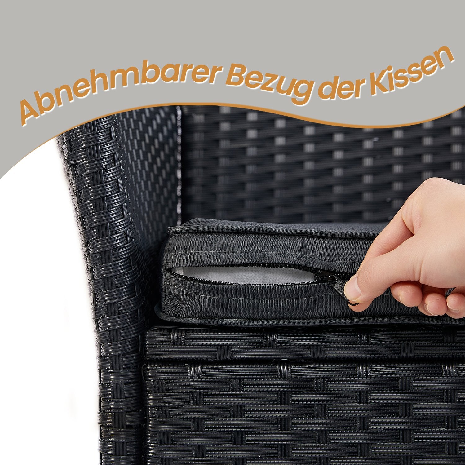 Balkonmöbel Set - Van Pe Polyrotan, mit Tisch