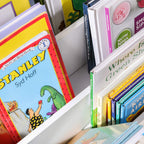 Lagerregal - Kinderschrank - farbenfroh - für Spielzeug und Kleidung