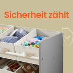 Bücherregal mit 9 Stoffaufbewahrungsboxen - Organizer Board mit Kursen