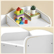 Kinderplank - 4 Open Vakken - Speelgoedrek - Montessori - Wit