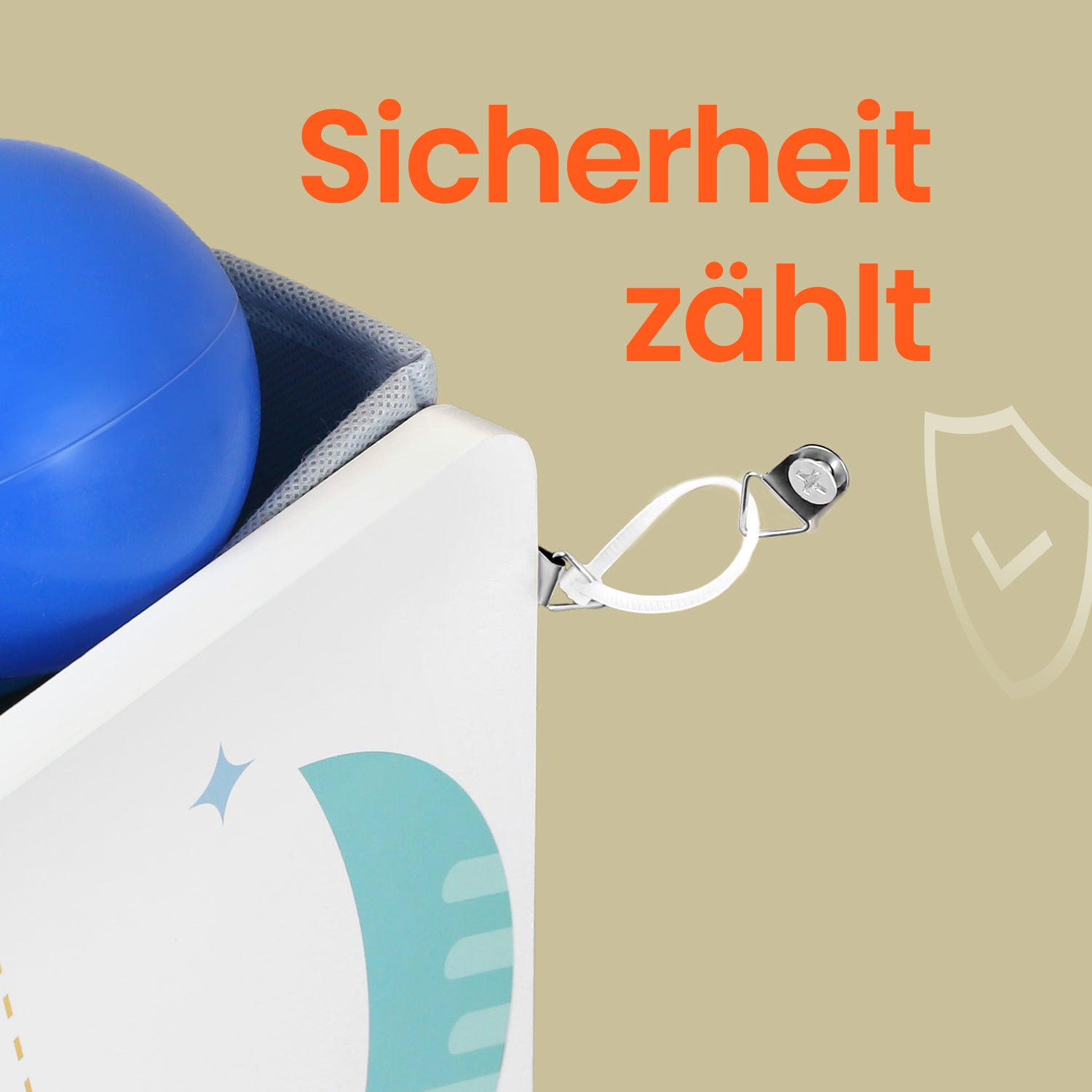 Bücherregal mit 9 Stoffaufbewahrungsboxen - Organizer Board mit Kursen