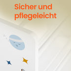Bücherregal mit 9 Stoffaufbewahrungsboxen - Organizer Board mit Kursen