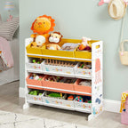 Lagerregal - Kinderschrank - farbenfroh - für Spielzeug und Kleidung