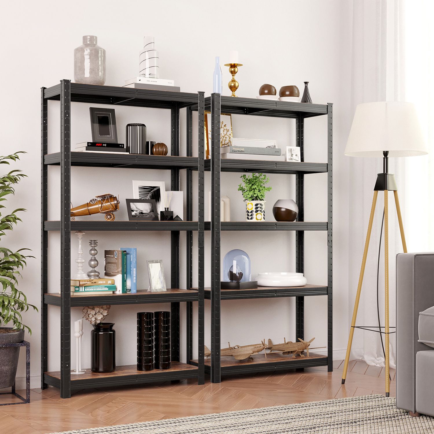 Set von 2 stehenden Racks von 150 cm hoch