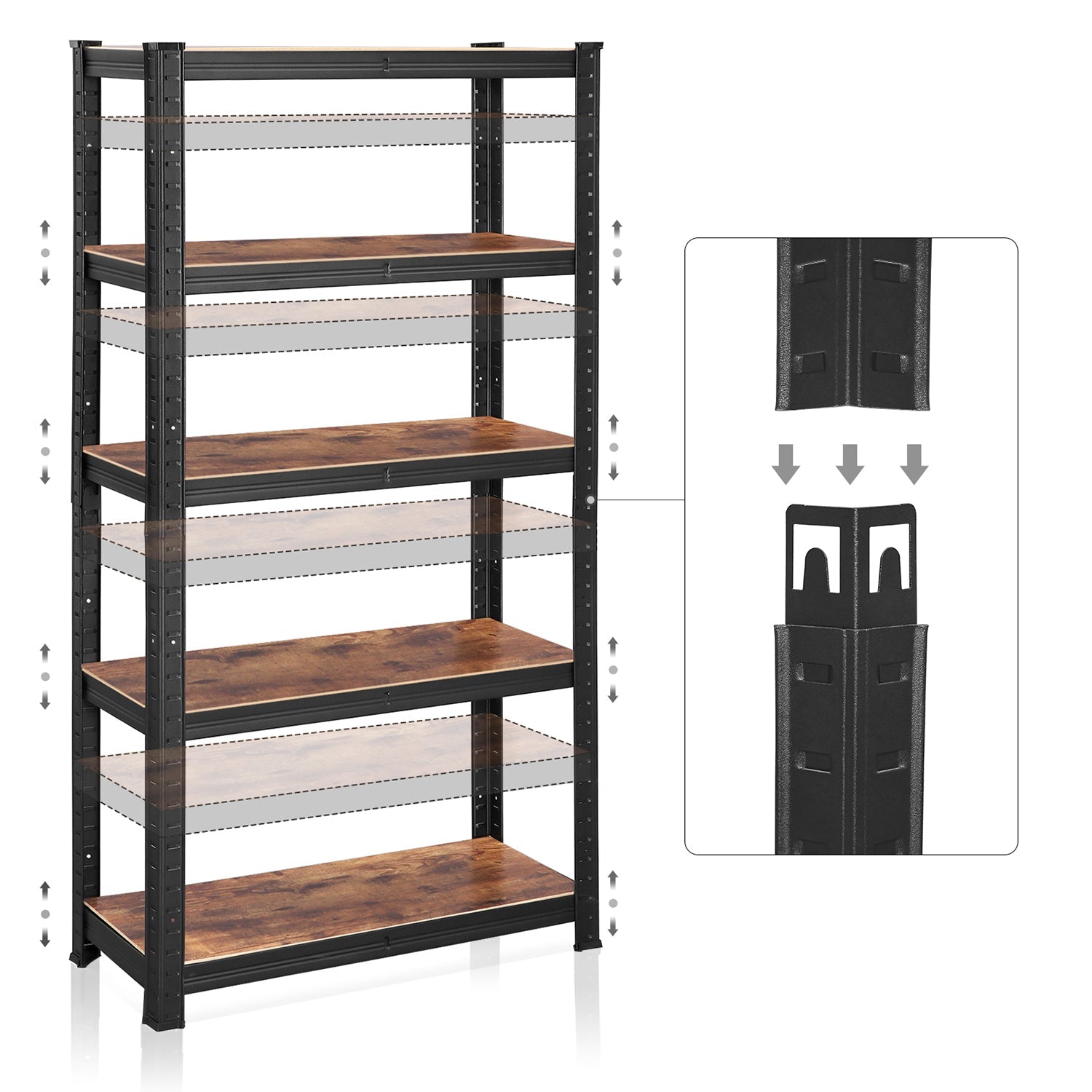 Set von 2 stehenden Racks von 150 cm hoch