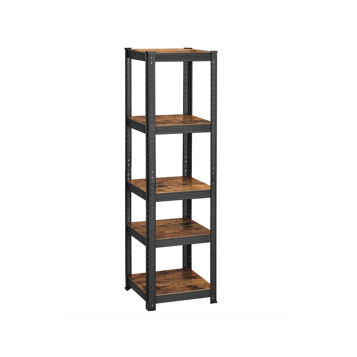 Kleine Rackbox - Wohnzimmerschrank - extra stark - 5 Level - Schwarz